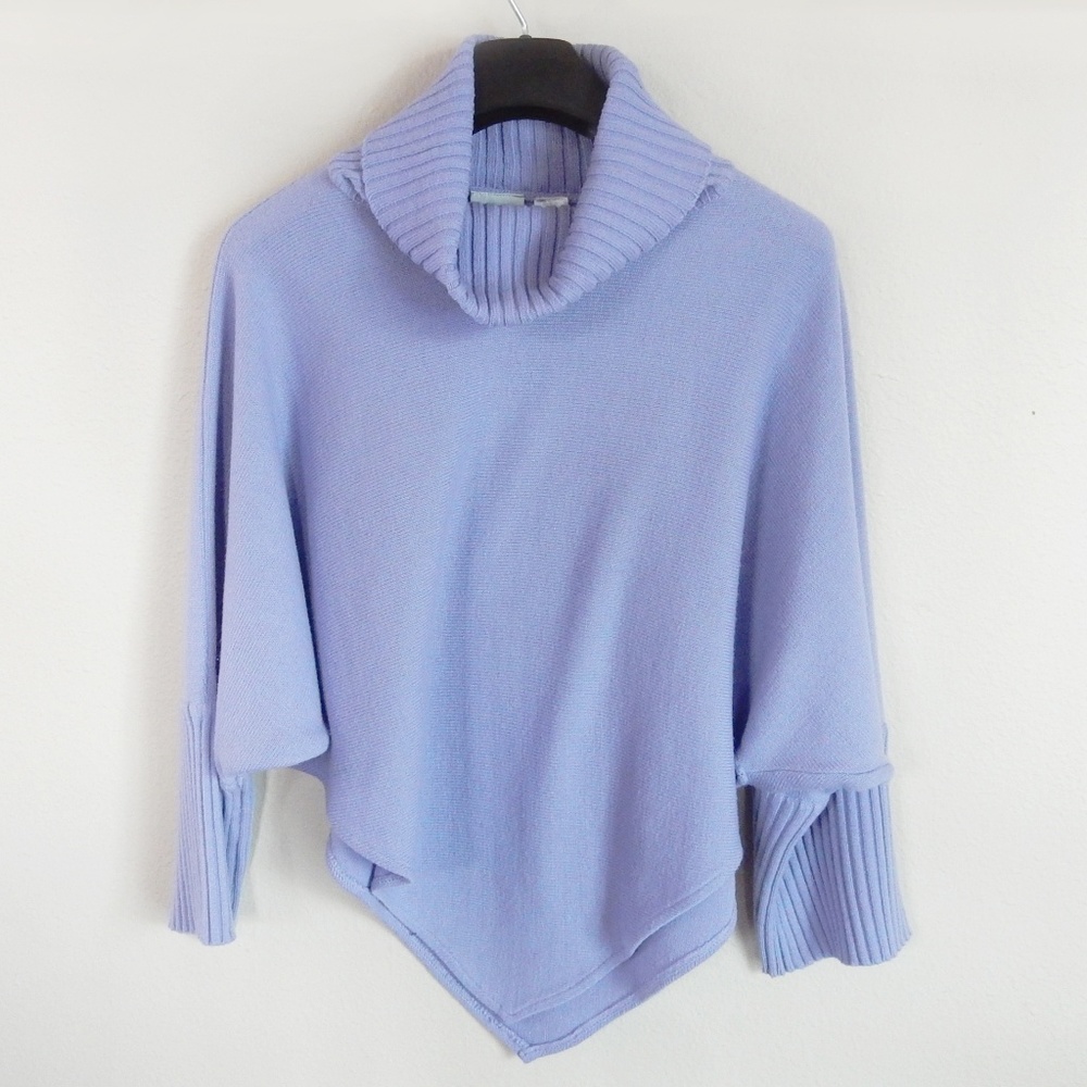 Light blue / lilac poncho sweater by Newport News